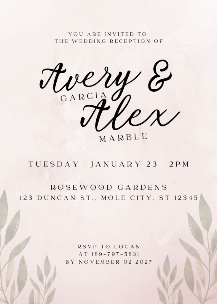 TT Lovelies Script & Catchy Mager font combination for Wedding Invitations with canva template