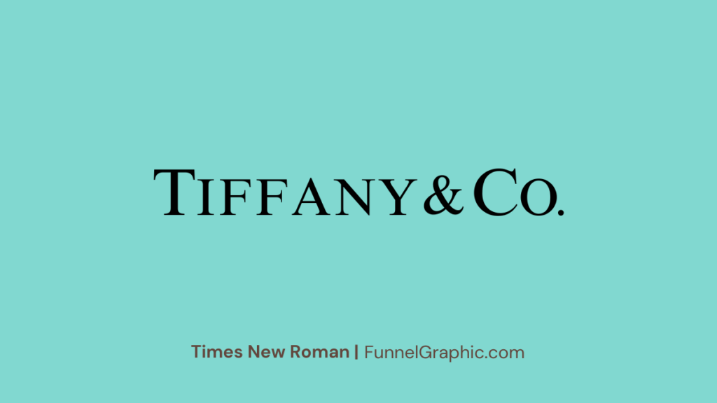 Times New Roman for Tiffany and Co font Canva