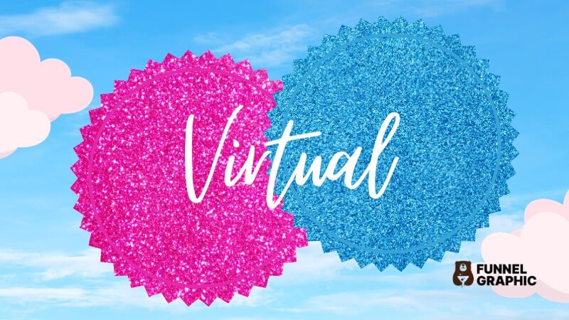 Virtual is one of the alternative barbie fonts in canva