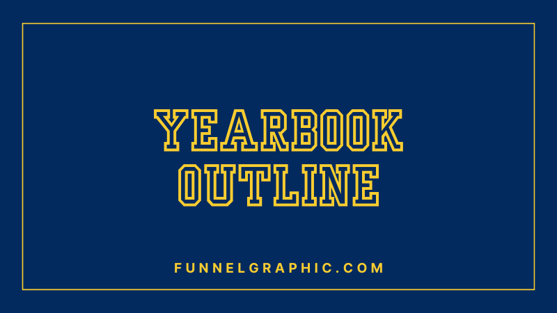 Yearbook Outline - Varsity font in Canva