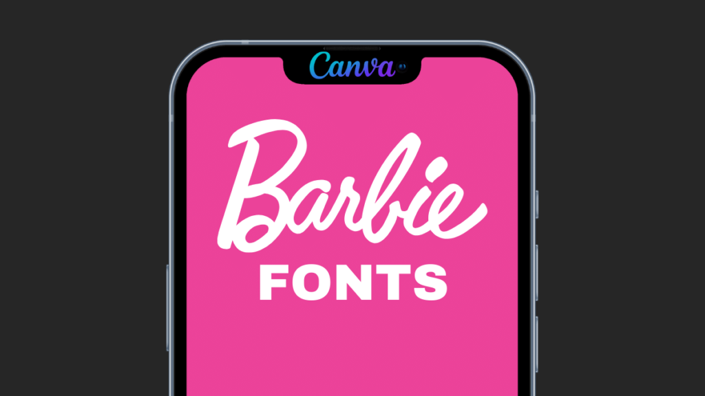 barbie fonts in canva