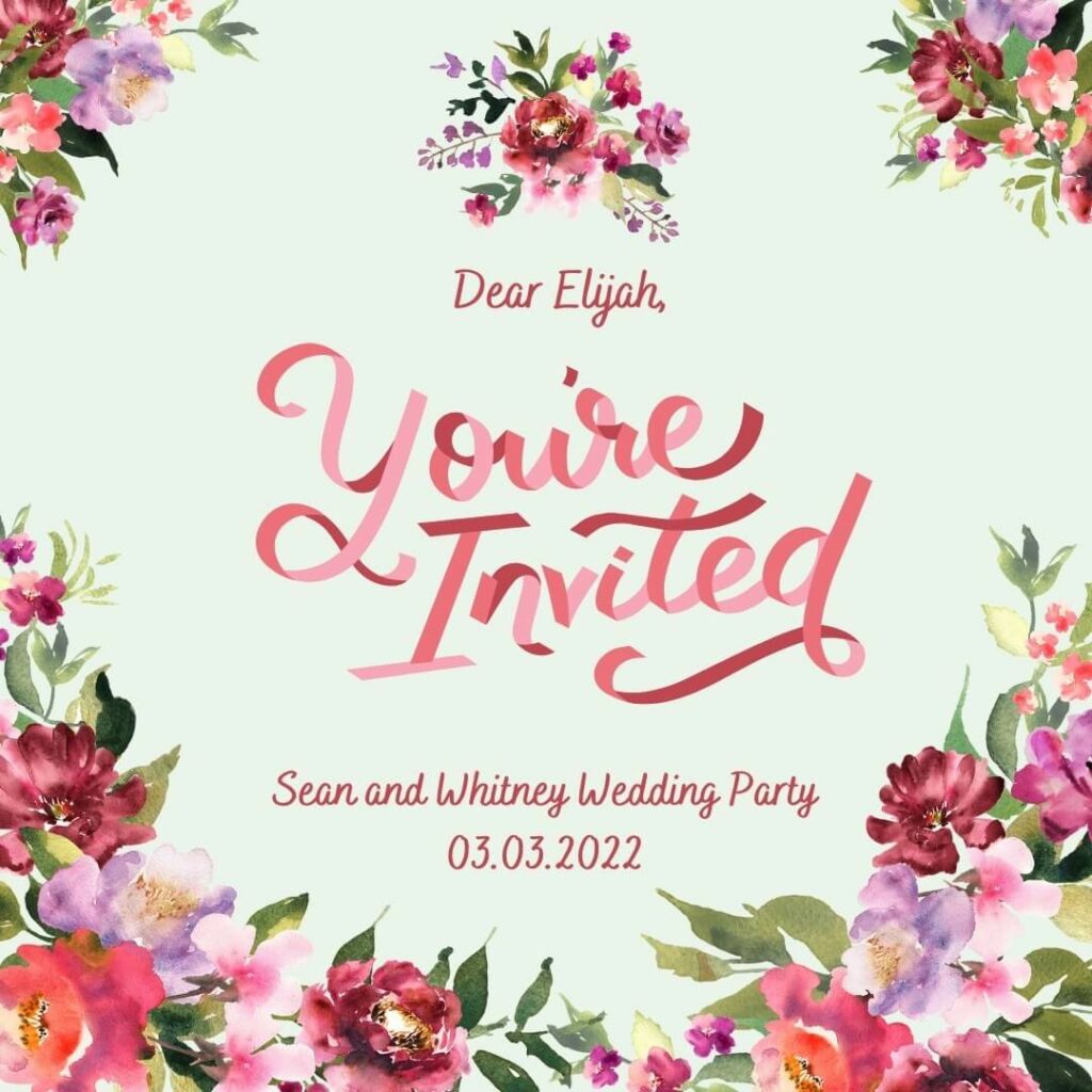 best canva cursive fonts for wedding invitations with Bakerie font