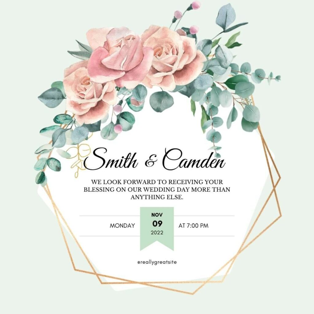 best canva cursive fonts for wedding invitations with Great Vibes font