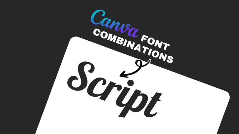 best canva script font combinations