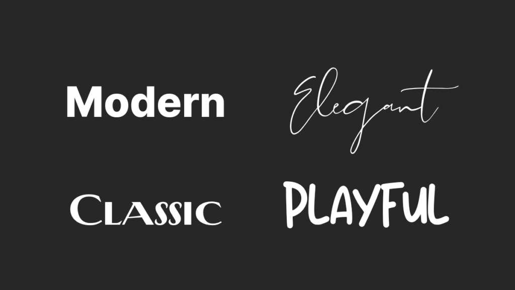 typeface font styles