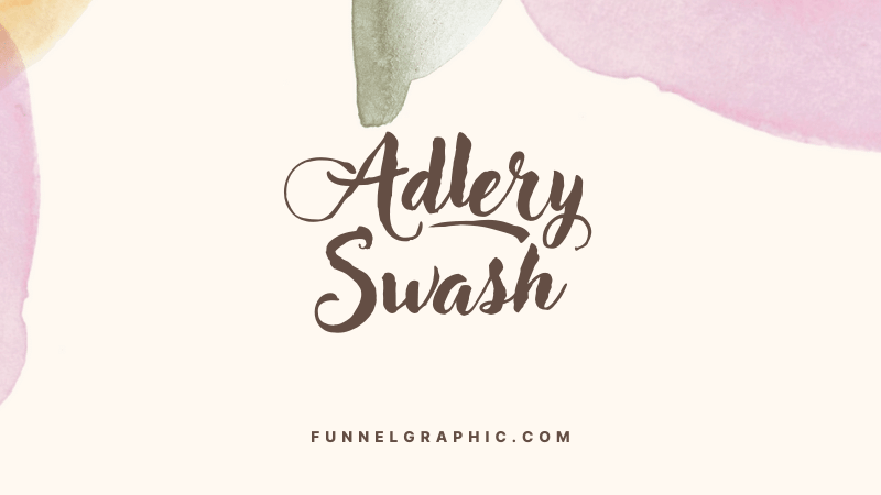 Adlery Swash - Canva fonts with long tails