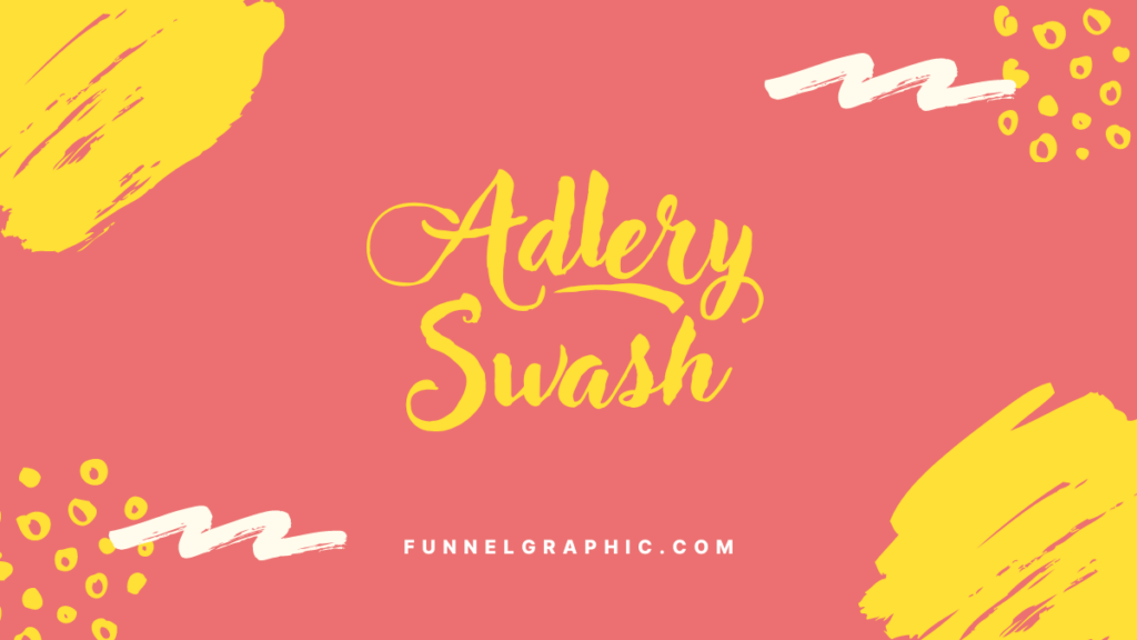 Adlery Swash - Diney font on canva