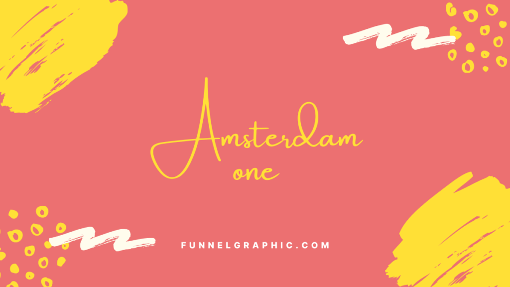 Amsterdam One - Disney font on canva