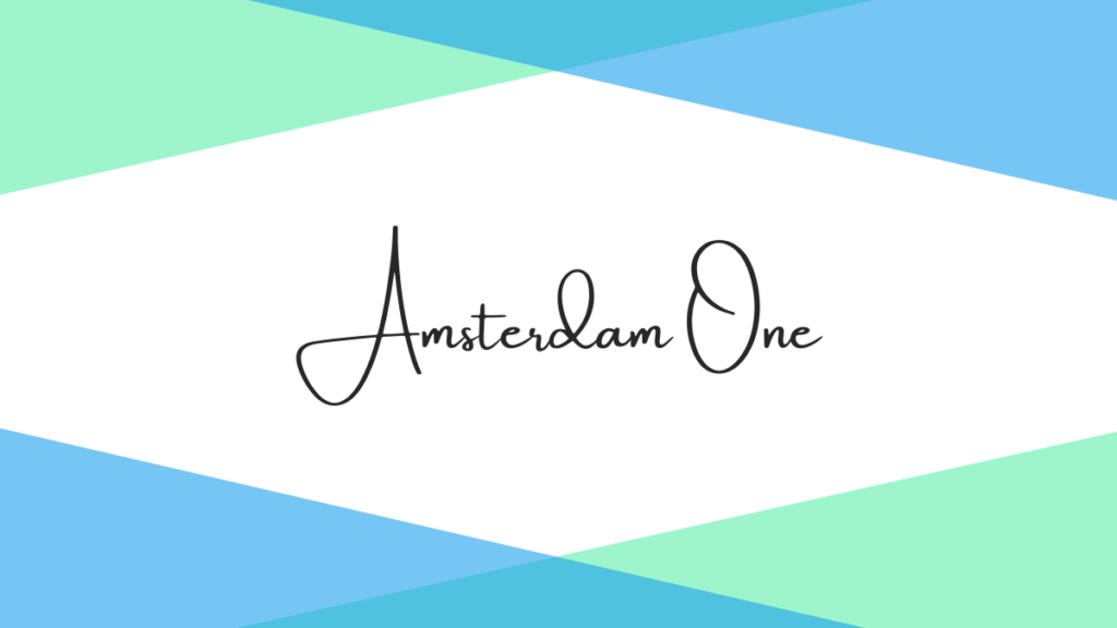Amsterdam One - Signature Fonts In Canva
