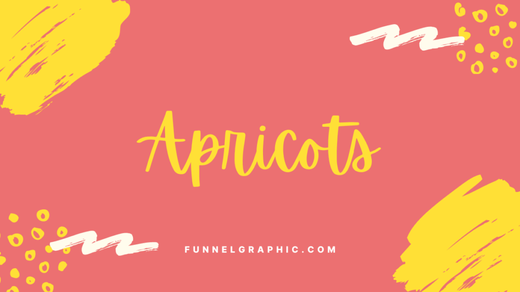 Apricots - Disney font on canva