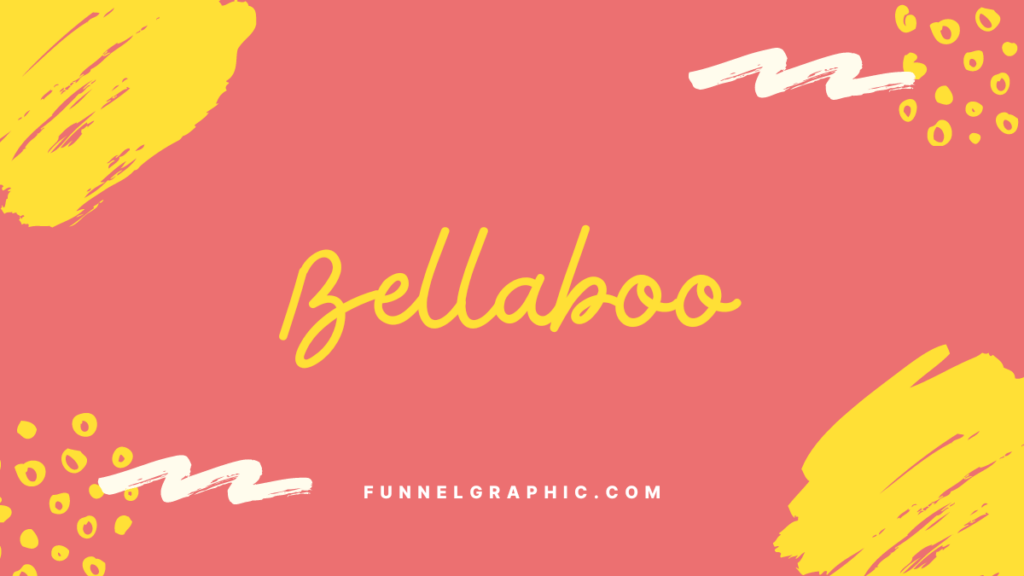 Bellaboo - Disney font on canva