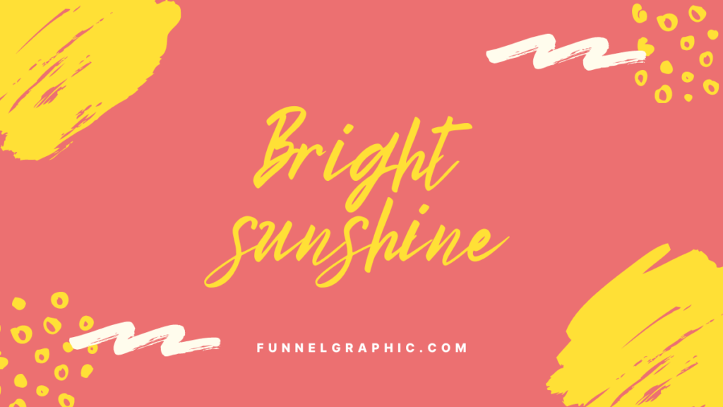Bright Sunshine - Disney font on canva