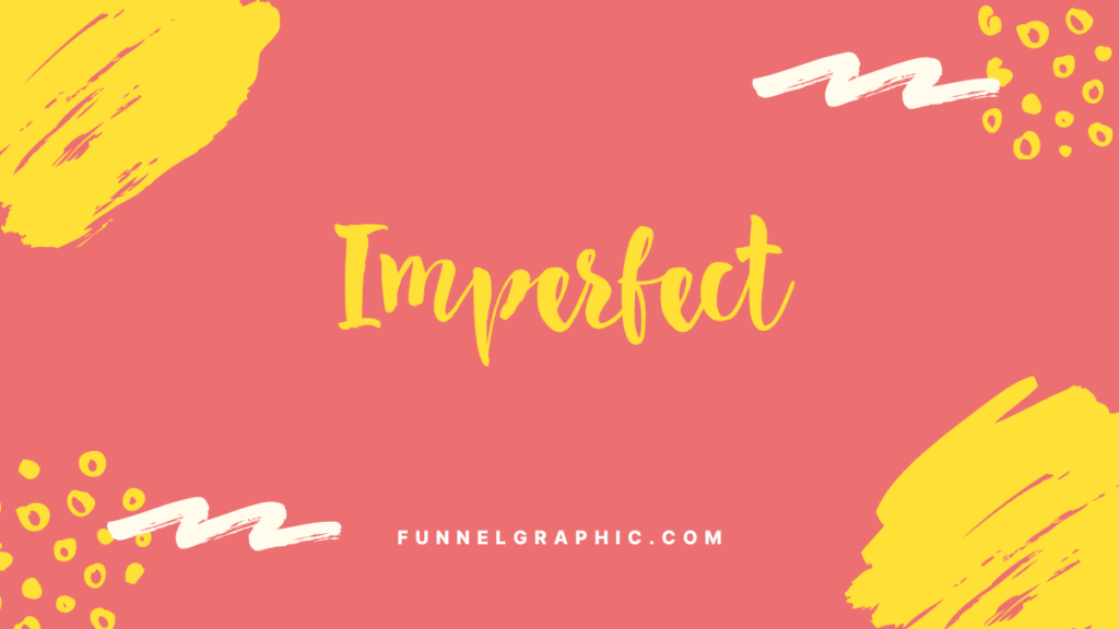 Imperfect - Disney font on canva