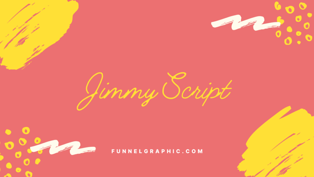 Jimmy Script - Disney font on canva
