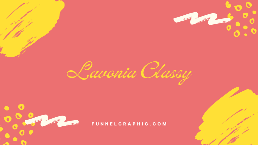 Lavonia Classy - Disney font on canva