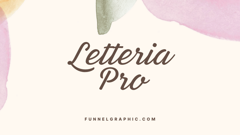 Letteria Pro - Canva fonts with long tails