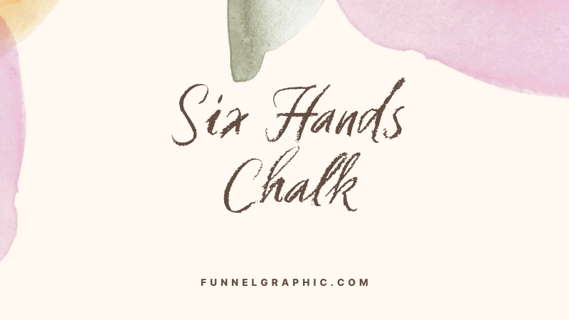 Six Hands Chalk - Canva fonts with long tails