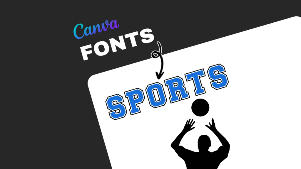 sports fonts in canva