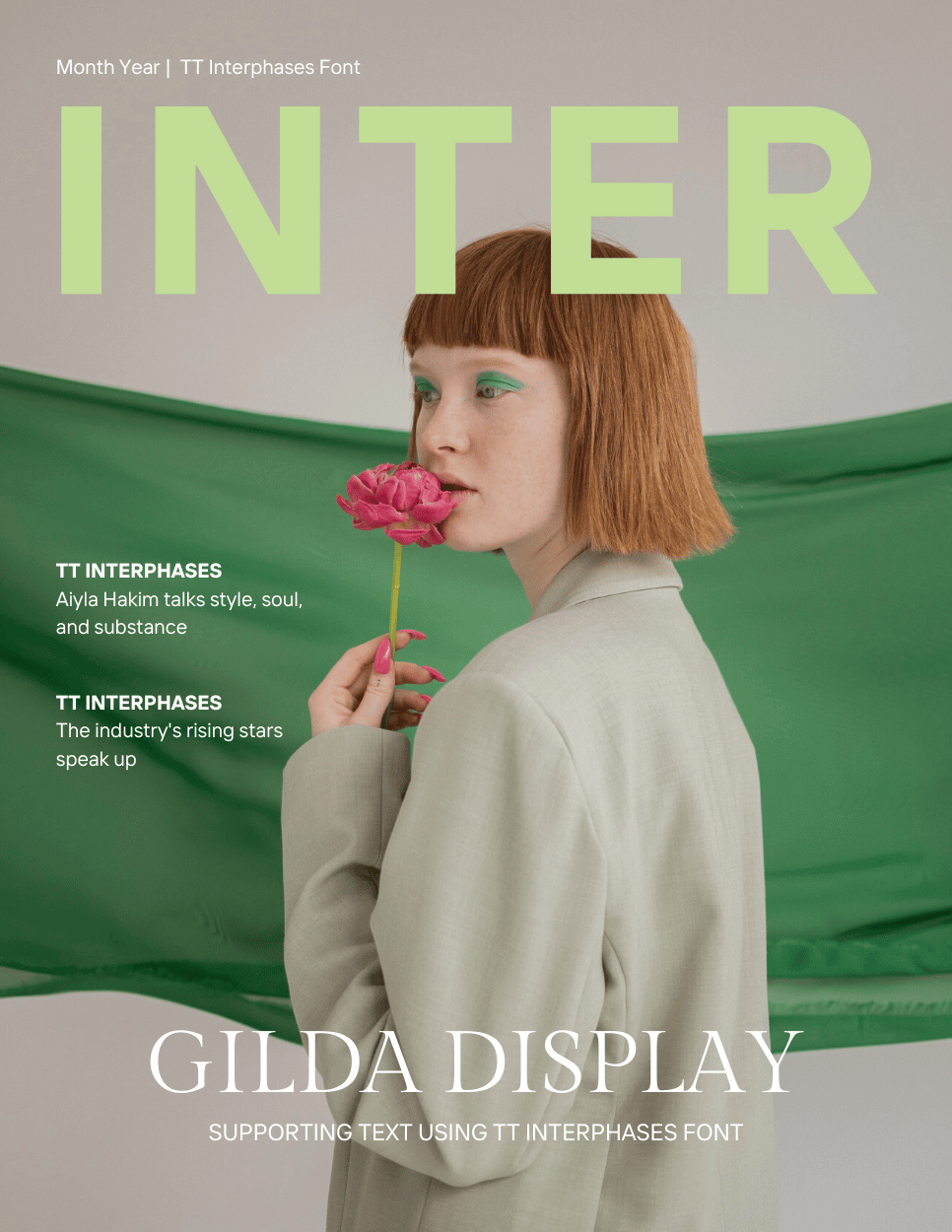 TT Interphases Font Pairing With Gilda Display