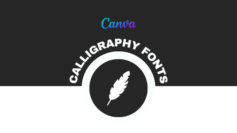 best calligraphy fonts in canva