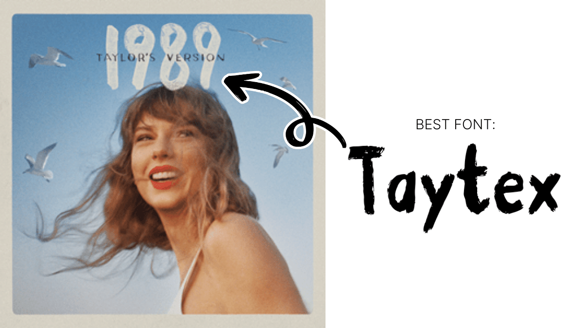 Taylor Swift Fonts 1989 Taylor's Version - Taytex