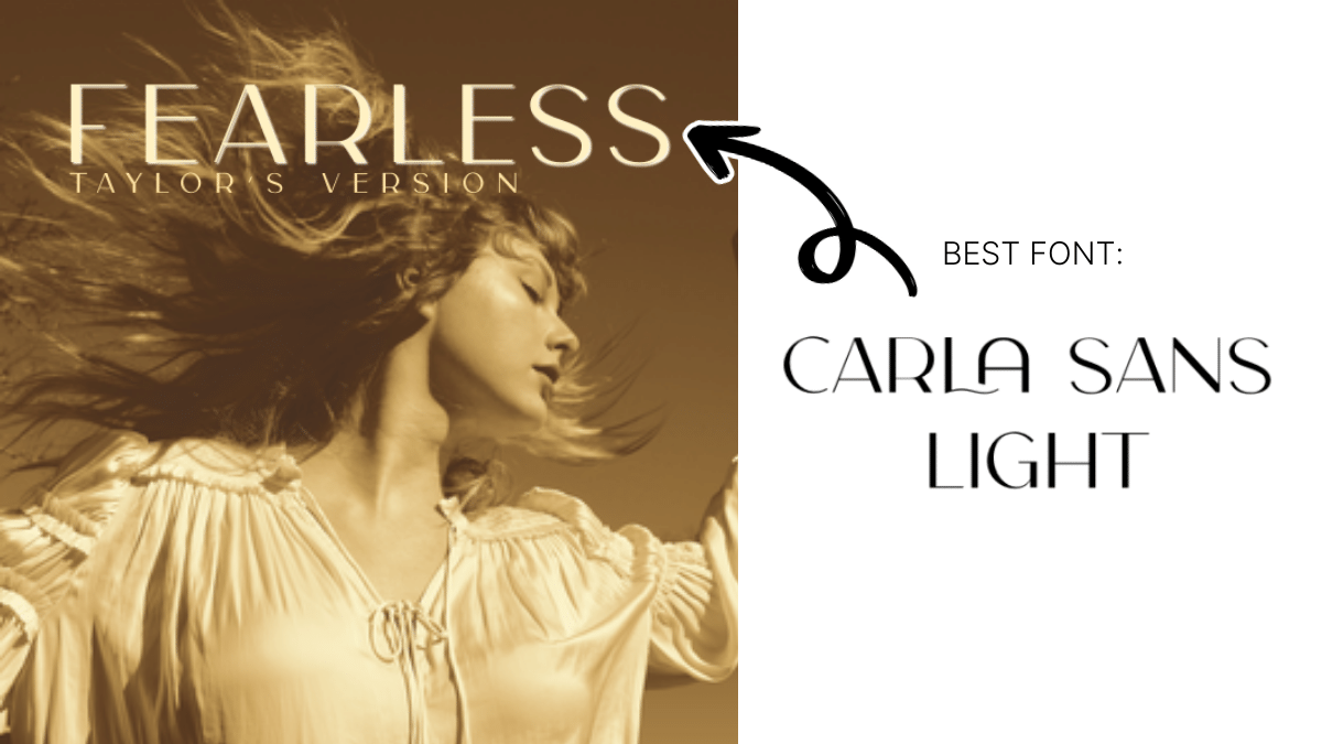 Taylor Swift Fonts Fearless Taylor's Version - Carla Sans Light