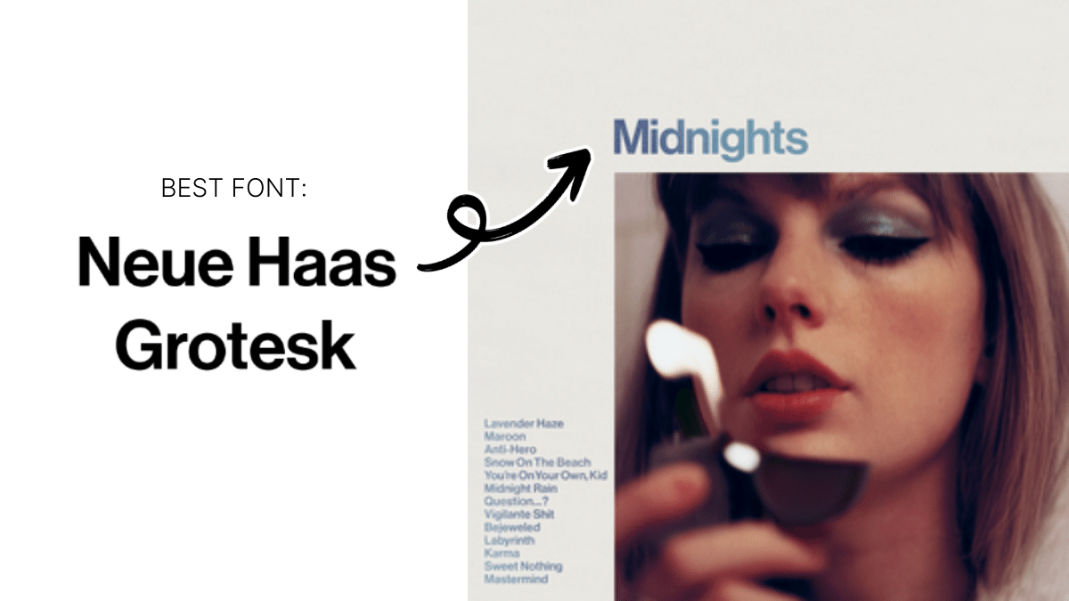 Taylor Swift Fonts Midnights - Neue Haas Grotesk