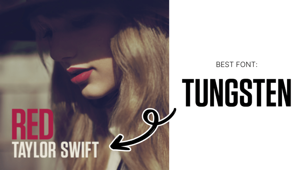 Taylor Swift Fonts Red - Mina