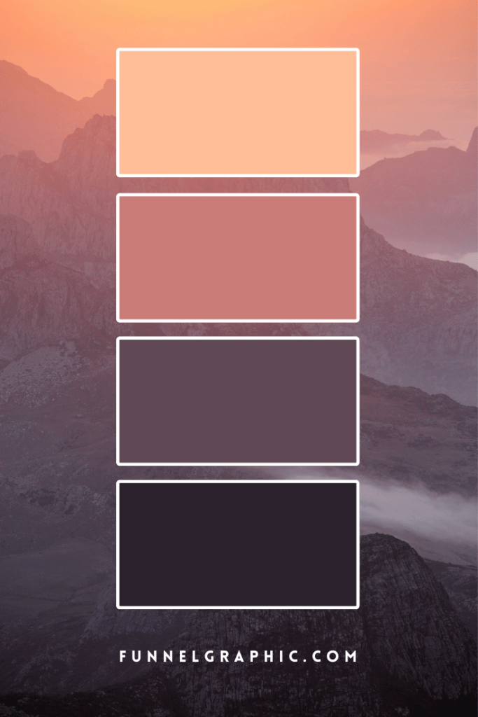 Mountain Sunset Color Palette
