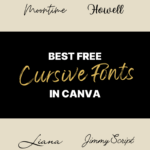 best free cursive fonts in canva