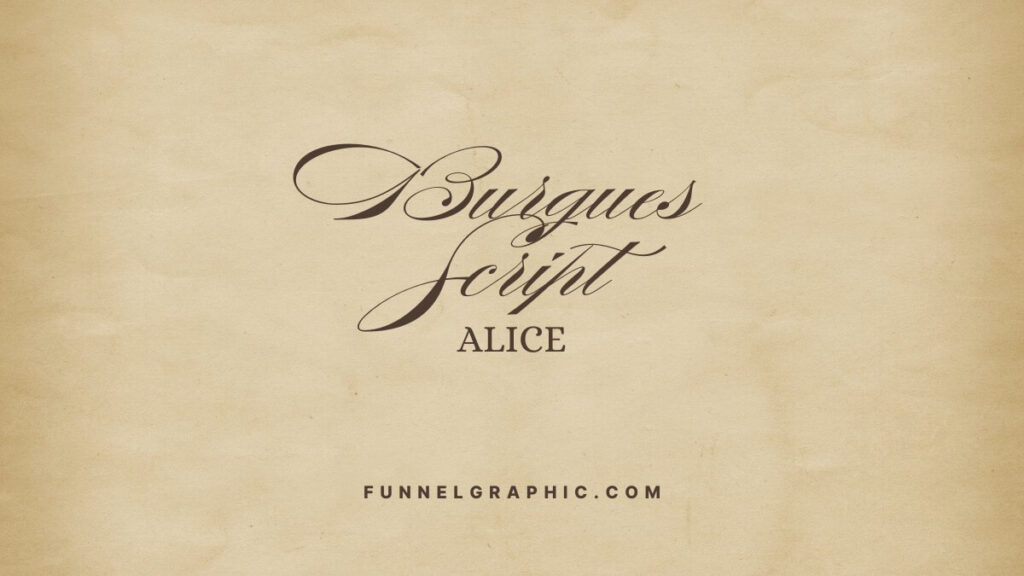 17 Old Money Font Pairing Ideas In Canva 5 Burgues Script and Alice Old Money Font Pairing