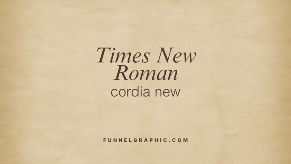 17 Old Money Font Pairing Ideas In Canva 18 Times New Roman and Cordia New Old Money Font Pairing